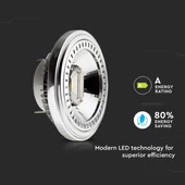 V-TAC 15W AR111 G53 LED égő hideg fehér 40° - SKU 4255
