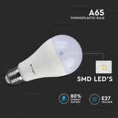 V-TAC 15W E27 meleg fehér LED égő csomag (2 db) - SKU 7300