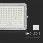 White LED 20W solar floodlight, 16000mAh battery, 4000K, IP65