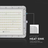 White LED 20W solar floodlight, 16000mAh battery, 4000K, IP65