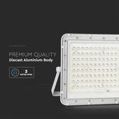 White LED 20W solar floodlight, 16000mAh battery, 4000K, IP65