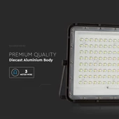 V-TAC 16000mAh napelemes LED reflektor 20W természetes fehér, 1800 Lumen, fekete házzal - SKU 7828