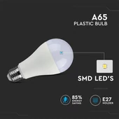 V-TAC 17W E27 természetes fehér CRI>95 LED égő - SKU 7486
