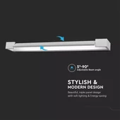 V-TAC 18W beltéri állítható fali LED lámpa meleg fehér - SKU 8533