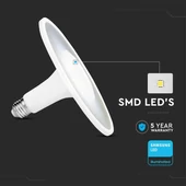 V-TAC 18W E27 természetes fehér akril LED UFO égő - SKU 2785