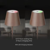 V-TAC 1.5W Corten barna, töltőtalpas akkumulátoros LED lámpa,IP54, meleg fehér - SKU 23446