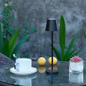 2W Led Table Lamp (4400mA Battery) IP54 Black Body 3000K