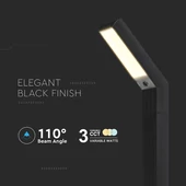 V-TAC 1.5W napelemes LED 2in1 kandeláber, IP65, állítható színhőmérséklettel - SKU 23997