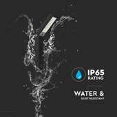 V-TAC 1.5W napelemes LED 2in1 kandeláber, IP65, állítható színhőmérséklettel - SKU 23997