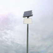 White LED 30W solar floodlight, 20000mAh battery, 4000K, IP65