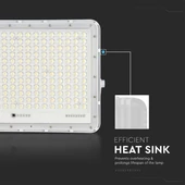 White LED 30W solar floodlight, 20000mAh battery, 4000K, IP65