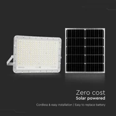 White LED 30W solar floodlight, 20000mAh battery, 4000K, IP65