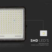 Black LED 30W solar floodlight, 20000mAh battery, 4000K, IP65