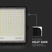 Black LED 30W solar floodlight, 20000mAh battery, 4000K, IP65