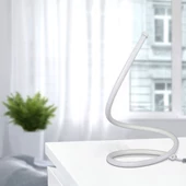 20W LED Designer Table Lamp With EU Plug Cord + Switch White 3000K