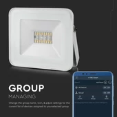 20W LED Floodlight With Bluetooth And Internal Junction White Body RGB + White