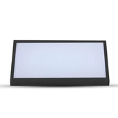 V-TAC Landscape 20W kültéri fali LED lámpa meleg fehér, fekete házzal, 100 Lm/W - SKU 6810