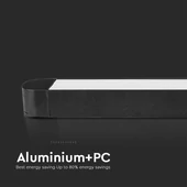 V-TAC 22W lineáris LED lámpatest Slim 48V mágneses sínhez, hideg fehér - SKU 10250