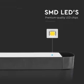 V-TAC 22W lineáris LED lámpatest Slim 48V mágneses sínhez, meleg fehér - SKU 10249