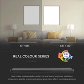 V-TAC 22W lineáris LED lámpatest Slim 48V mágneses sínhez, természetes fehér - SKU 10248