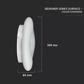 V-TAC 22W mennyezeti designer LED lámpa változtatható színhőmérséklet - SKU 3966