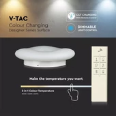 V-TAC 22W mennyezeti designer LED lámpa változtatható színhőmérséklet - SKU 3966