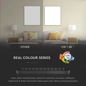 V-TAC 22W spot LED lámpatest Slim 48V mágneses sínhez, hideg  fehér - SKU 10241