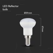 V-TAC 2.9W E14 meleg fehér R39 LED égő - SKU 23893