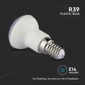 LED Bulb - SAMSUNG CHIP 3W E14 R39 Plastic 6400K