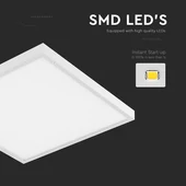 V-TAC 2in1 LED panel hideg fehér 36W 60 x 60cm, 120 Lm/W - SKU 23766