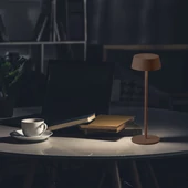 Corten table LED lamp, battery powered, 2W, touch dimmable, 3000K