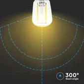 V-TAC 2W E14 természetes fehér filament ST26 LED égő - SKU 214445