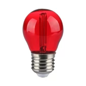 V-TAC 2W E27 piros filament G45 LED égő - SKU 217413