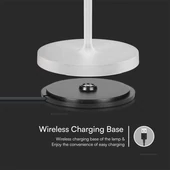 V-TAC 1.5W fehér, töltőtalpas, akkumulátoros LED lámpa IP54, meleg fehér - SKU 23445