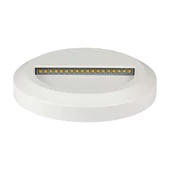 V-TAC 2W fehér LED lépcsővilágítás, kerek, IP65, természetes fehér - SKU 211314