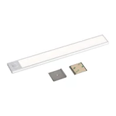 V-TAC 2W, 2in1 akkumulátoros LED bútorvilágítás, természetes fehér, ezüst házzal, 40 cm - SKU 2962