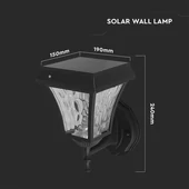 2W LED Solar Wall Lamp 3in1 IP44