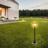 V-TAC 2W napelemes LED kandeláber, IP65, állítható színhőmérséklettel, matt fekete házzal - SKU 2891