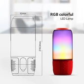 2*3W LED Bluetooth Speaker With USB&TF Card Slot Red
