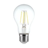 V-TAC 3 lépésben dimmelhető 4W E27 meleg fehér filament A60 LED égő, 100 Lm/W - SKU 6845