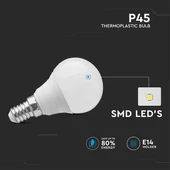 V-TAC 3.7W E14 meleg fehér P45 LED - SKU 214123