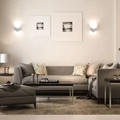V-TAC 3W beltéri fehér fali LED lámpa meleg fehér - SKU 8344