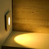 V-TAC 3W beltéri LED lépcsővilágítás, szögletes, meleg fehér - SKU 1209