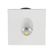 V-TAC 3W beltéri LED lépcsővilágítás, szögletes, meleg fehér - SKU 1209