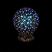 V-TAC 3W E27 meleg fehér 3D hatású filament LED égő - SKU 2704