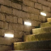 V-TAC 3W fehér LED lépcsővilágítás, IP65, meleg fehér - SKU 1327