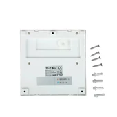 V-TAC 3W fehér LED lépcsővilágítás, szögletes, IP65, meleg fehér - SKU 1402