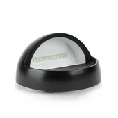 V-TAC 3W fekete LED lépcsővilágítás, kerek, IP65, meleg fehér - SKU 1404