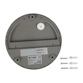 3W LED Step Light Grey Body Round 3000k