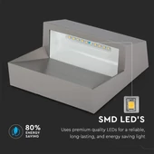 3W LED Step Light Grey Body Square 4200k